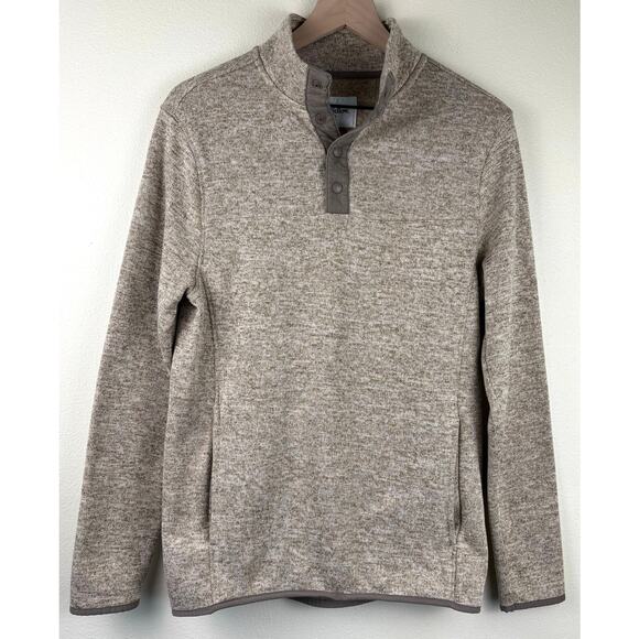 Good Fellow Men's Fleece Pullover Size Small in Taupe - Picture 1 of 6
